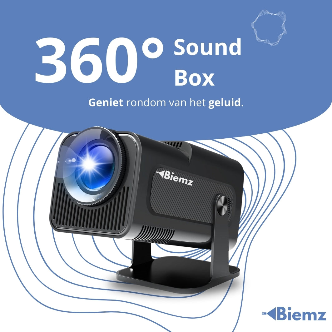 Biemz™ Pro - 180° Draagbare Projector met WiFi