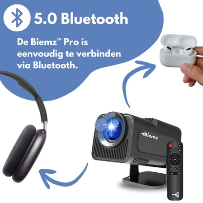 Biemz™ Pro - 180° Draagbare Projector met WiFi