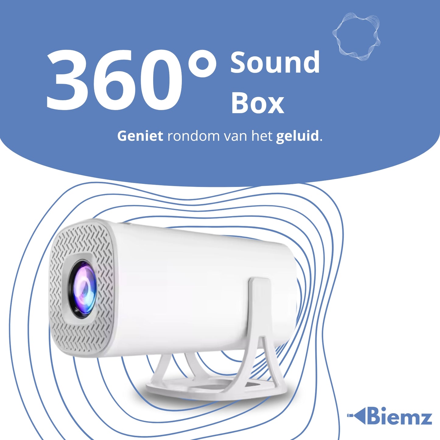 Biemz™ - 180° Draagbare Gaming Projector met WiFi